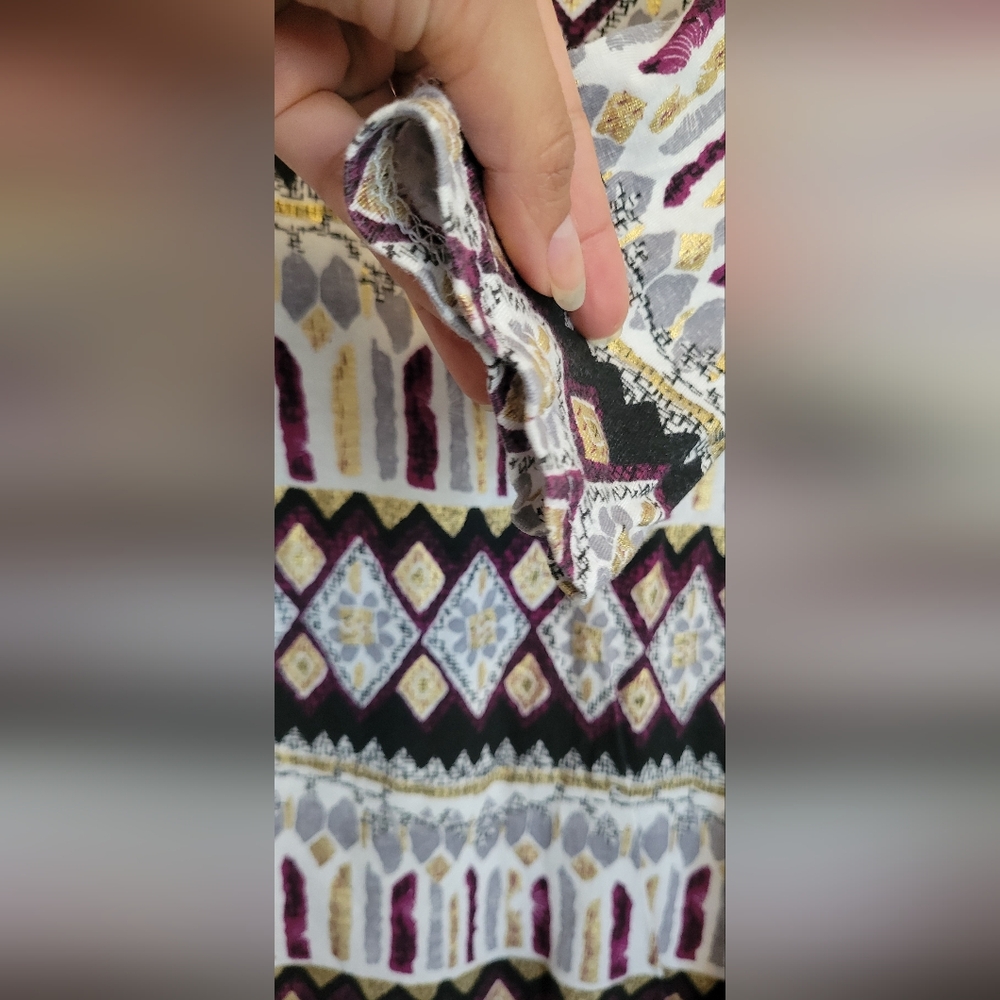 Multicolor Geometric Pattern Dress - Picture 5 of 7